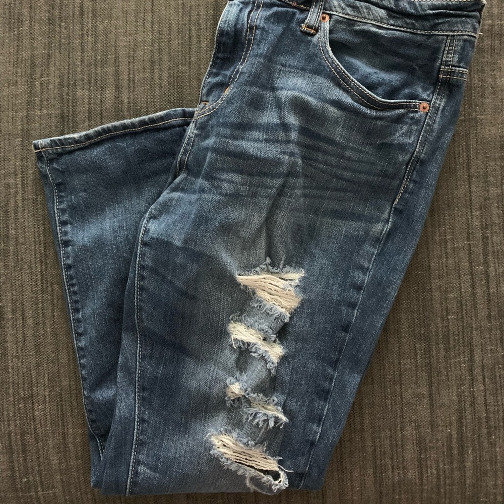 American eagle slouchy crop jeans
